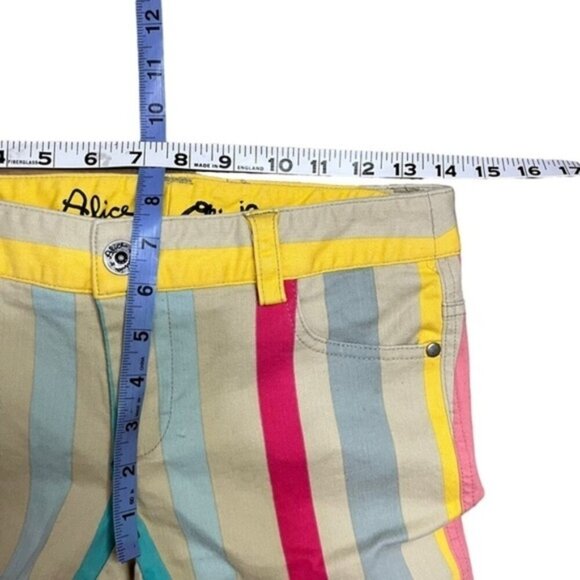 Alice + Olivia by Stacey Bendet Striped Pants Women‎ Size 2 - Picture 6 of 12